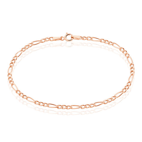 Bracelet Cameo Maille Alternee 1/3 Or Rose - Bracelets chaîne Femme | Histoire d’Or