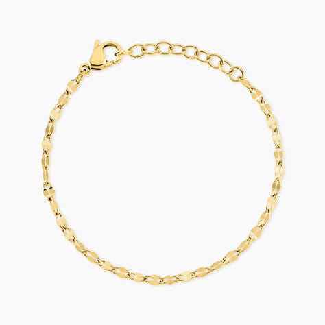 Bracelet Mauricette Acier Jaune - Bracelets fantaisie Femme | Histoire d&rsquo;Or