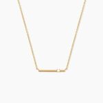 Collier Palmira Argent Dor&eacute; A L'Or 750/1000 Oxyde De Zirconium - Colliers Femme | Histoire d&rsquo;Or