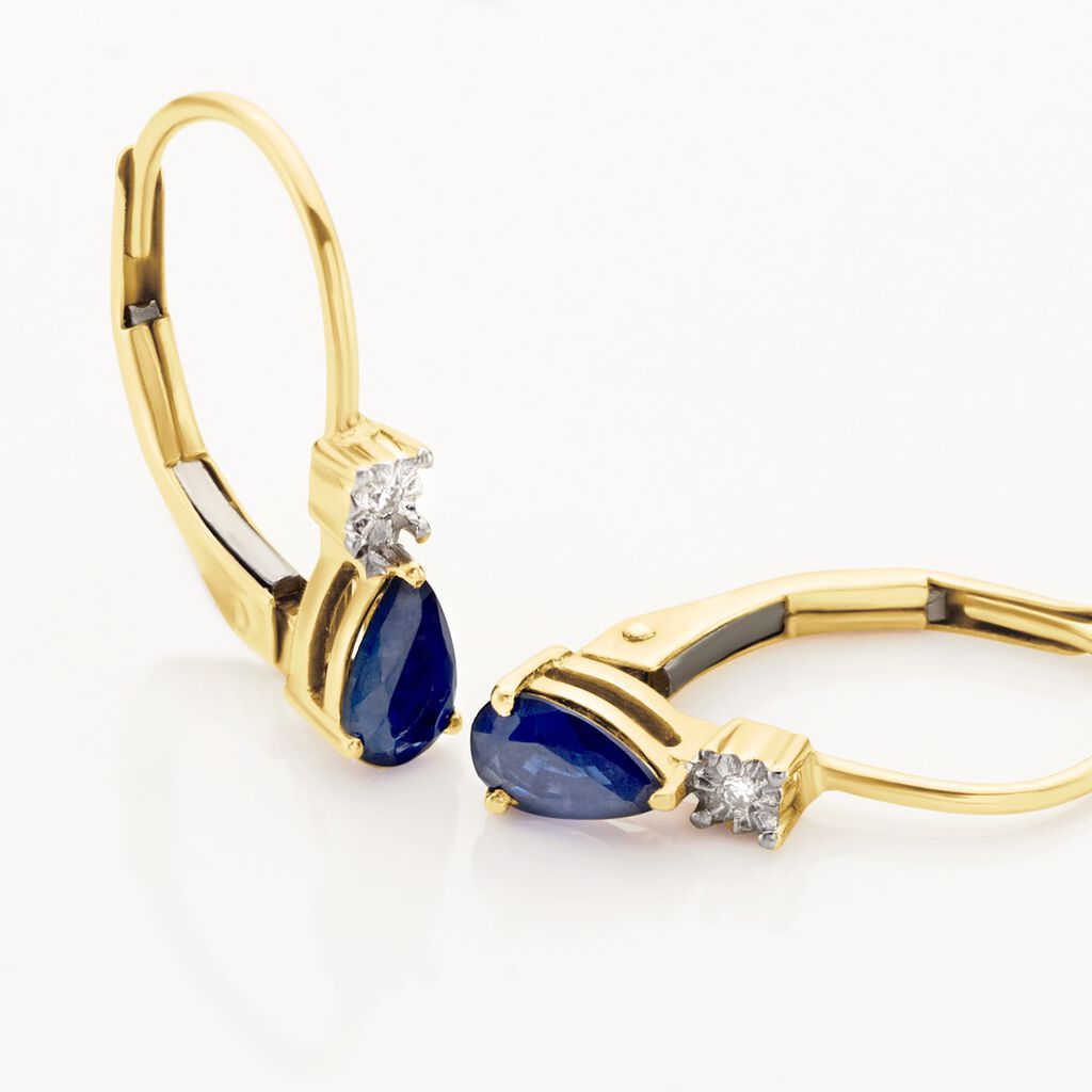 Boucles D'oreilles Pendantes Blossom Saphir - Boucles d'oreilles pendantes Femme | Histoire d’Or