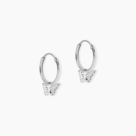 Cr&eacute;oles Thecla Argent Blanc - Boucles d'oreilles cr&eacute;oles Femme | Histoire d&rsquo;Or