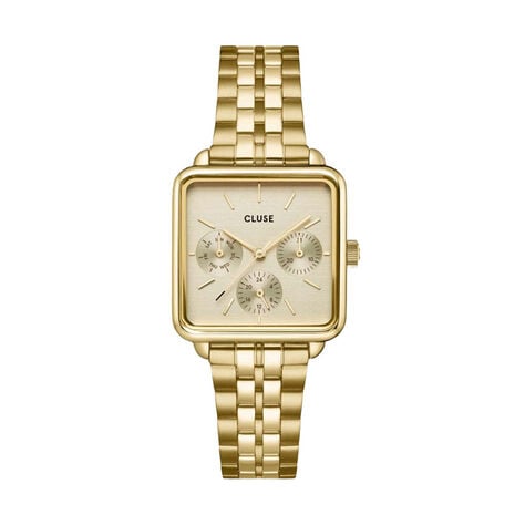 Montre Cluse La Tetragone Multifunction Dor&eacute; - Montres Femme | Histoire d&rsquo;Or