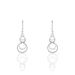 Boucles D'oreilles Pendantes Greta Argent Blanc - Boucles d'oreilles fantaisie Femme | Histoire d’Or