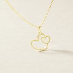 Pendentif Glady Coeurs Diamantes Or Jaune - Pendentifs Femme | Histoire d&rsquo;Or