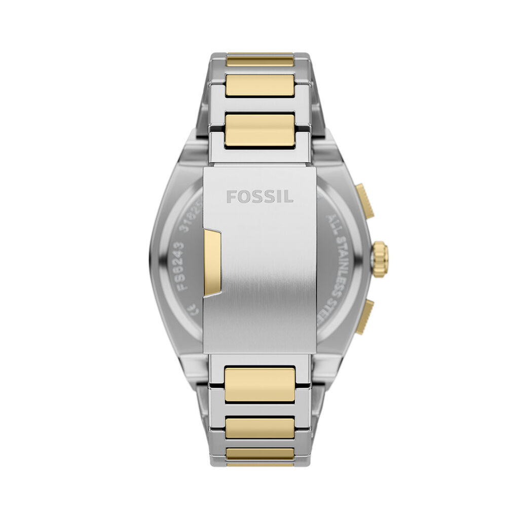 Montre Fossil Everett Chrono Dor&eacute; - F&ecirc;te des p&egrave;res Homme | Histoire d&rsquo;Or