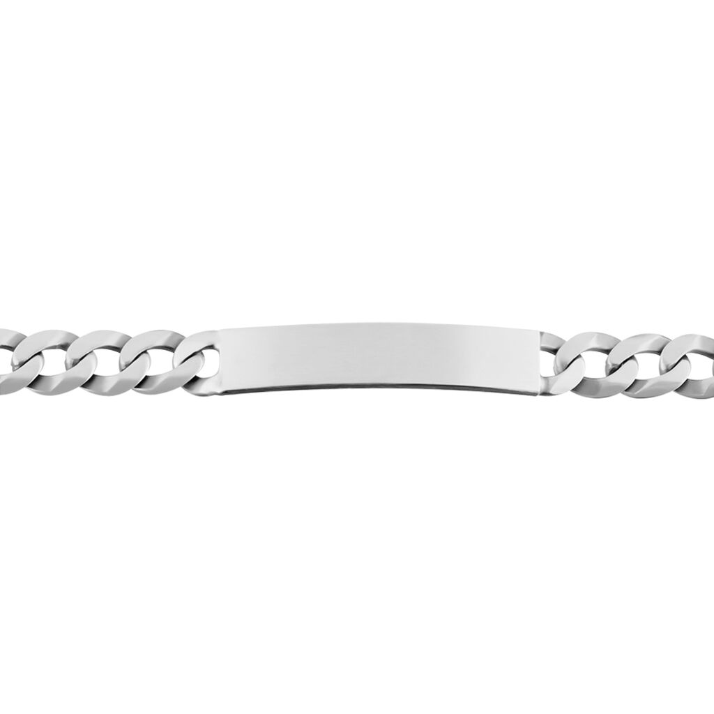 Bracelet Identité Casper Argent Gris - Gourmettes Homme | Histoire d’Or