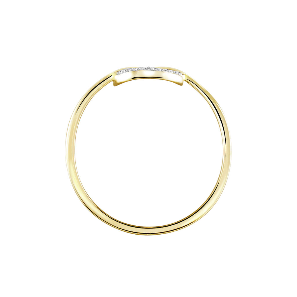 Bague Thealane Or Jaune Diamant - Bagues avec pierre Femme | Histoire d&rsquo;Or