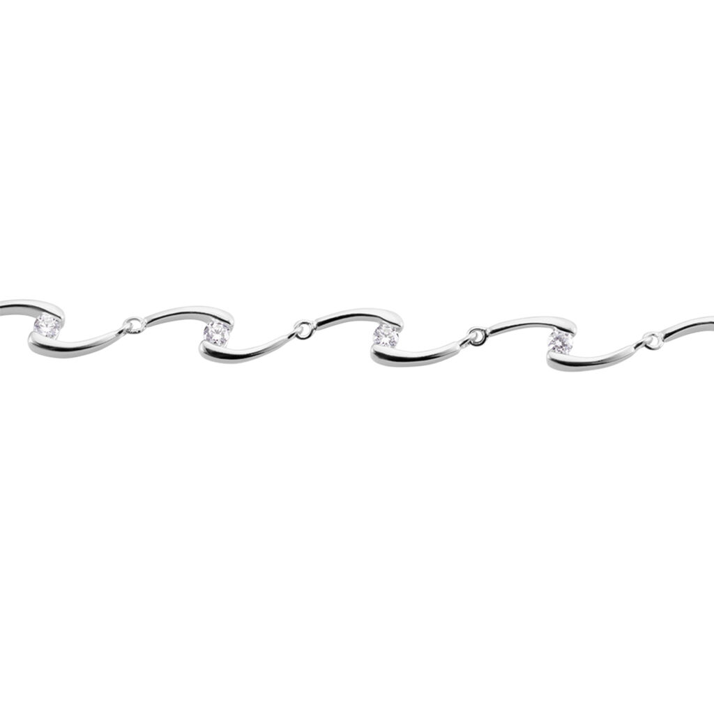 Bracelet Ezia Argent Blanc Oxyde De Zirconium - Bracelets Femme | Histoire d&rsquo;Or