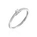 Bague Eliisa Platine Blanc Diamant - Bagues solitaires Femme | Histoire d’Or