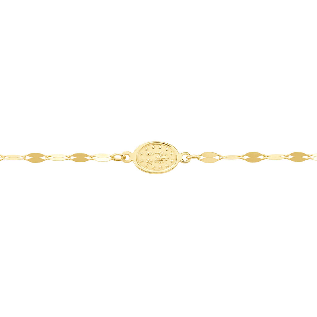 Bracelet Marianus Or Jaune - Pendentifs Baptême Famille | Histoire d’Or
