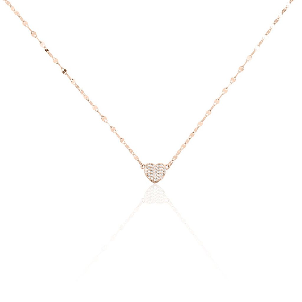 Collier Argent Rose Varinia Oxydes De Zirconium - Colliers fantaisie Femme | Histoire d&rsquo;Or