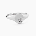 Bague Declaration Argent Blanc Oxyde De Zirconium - Bagues avec pierre Femme | Histoire d&rsquo;Or