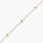 Bracelet Eva Acier Jaune Cristal -  Femme | Histoire d&rsquo;Or