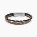 Bracelet Jourdan Cuir De Vache Marron Onyx - Bracelets Homme | Histoire d&rsquo;Or