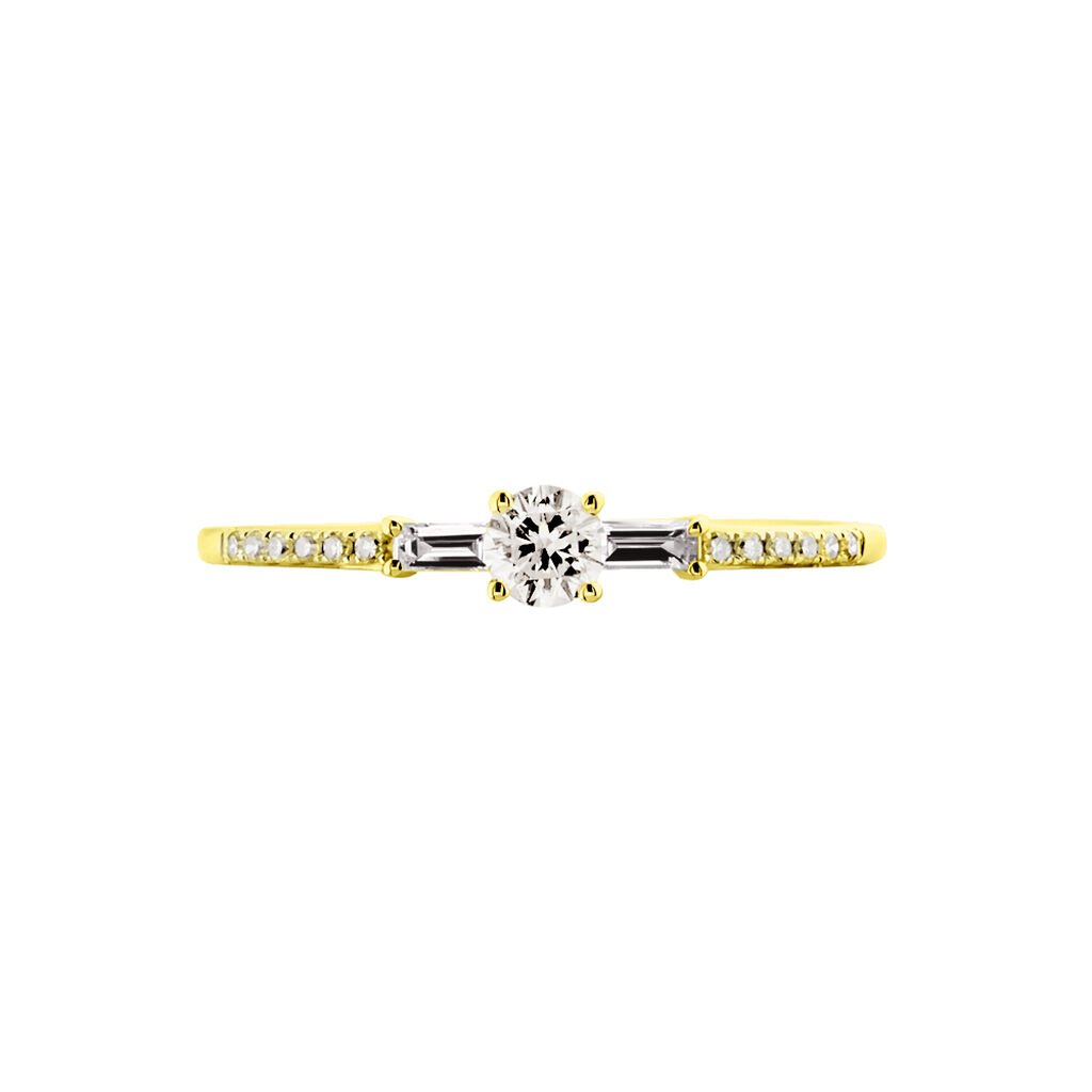 Bague Solitaire Nina Or Jaune Diamant - Bagues solitaires Femme | Histoire d&rsquo;Or