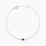 Bracelet Or Blanc Onora Saphir - Bracelets Femme | Histoire d&rsquo;Or