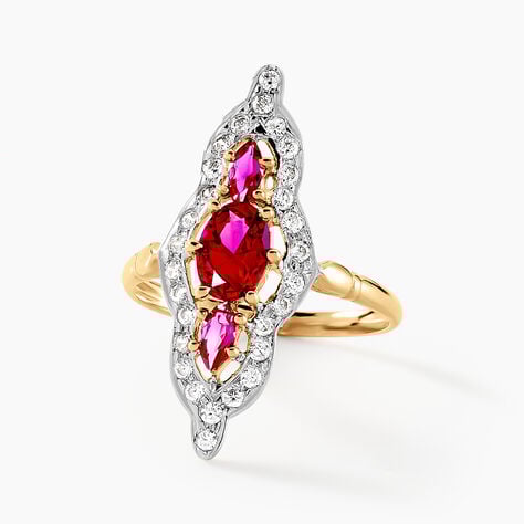 Bague Marchionessa Or Jaune Oxyde De Zirconium - Bagues avec pierre Femme | Histoire d’Or