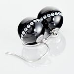 Boucles D'oreilles Pendantes Nina Cera Argent  Strass Et C&eacute;ramique - Boucles d'oreilles fantaisie Femme | Histoire d&rsquo;Or