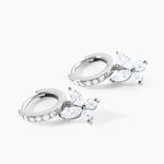 Cr&eacute;oles Argent Blanc Karitate Oxydes De Zirconium - Boucles d'oreilles cr&eacute;oles Femme | Histoire d&rsquo;Or