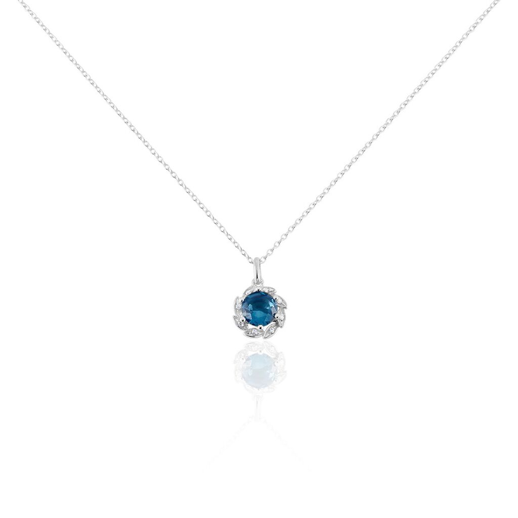 Collier Argent Blanc Clover Verre Oxydes De Zirconium - Colliers fantaisie Femme | Histoire d’Or