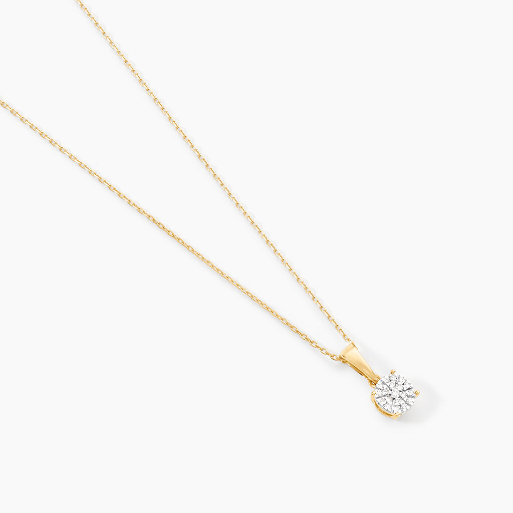 Collier Or Jaune Trecia Diamants - Colliers Femme | Histoire d&rsquo;Or