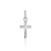 Pendentif Bathilde Croix Striee Or Blanc - Pendentifs Baptême Famille | Histoire d’Or