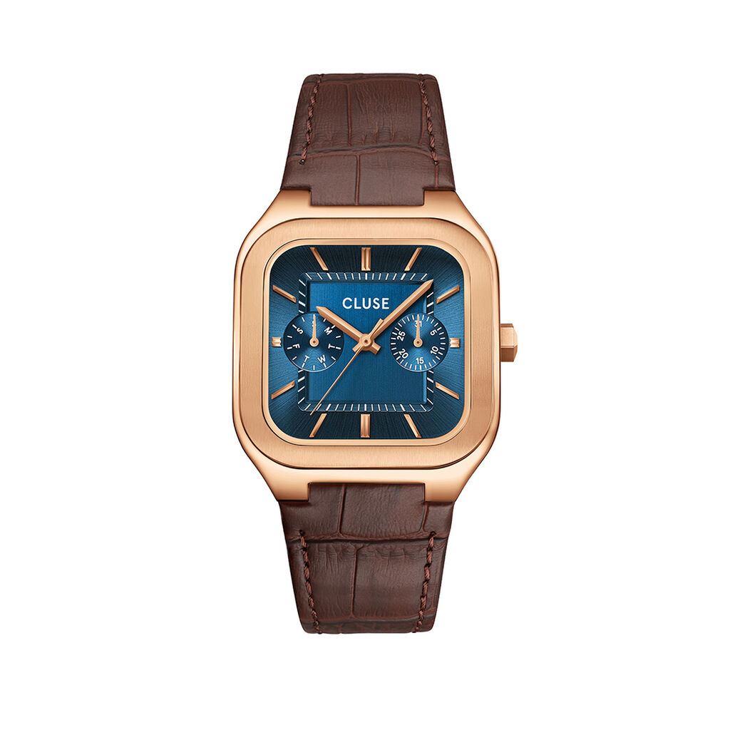 Montre Cluse Quadrus Multifonction Bleu - Montres Homme | Histoire d&rsquo;Or