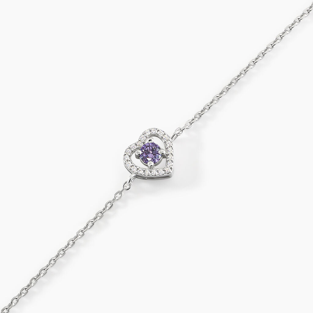 Bracelet Suzon Argent Blanc Oxyde De Zirconium - Bracelets Femme | Histoire d&rsquo;Or