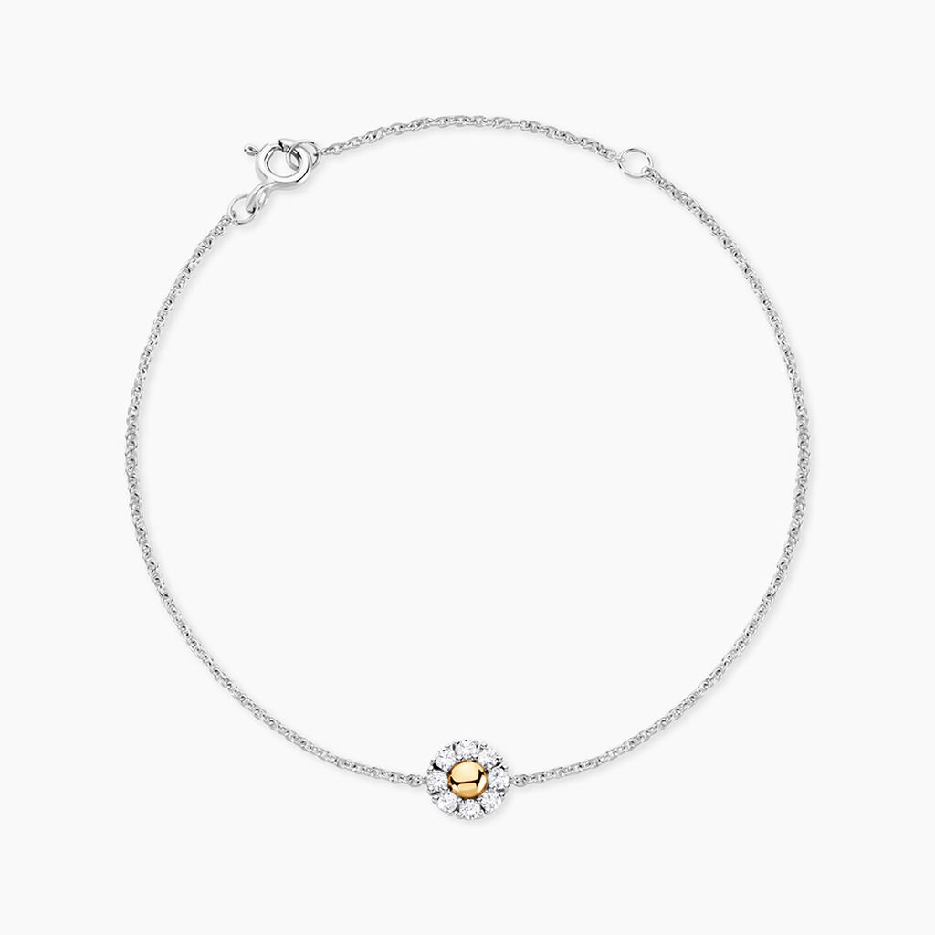 Bracelet Or Jaune Oxyde De Zirconium - Bracelets Femme | Histoire d’Or