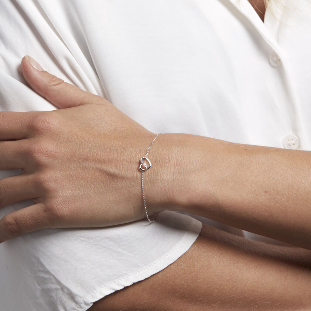 Bracelet Or Blanc Juliane Diamants - Bracelets Femme | Histoire d’Or