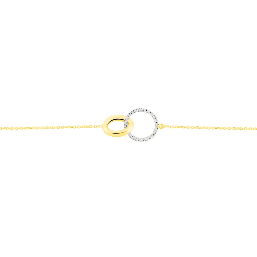Bracelet Or Bicolore Gontrania - Bracelets Femme | Histoire d&rsquo;Or