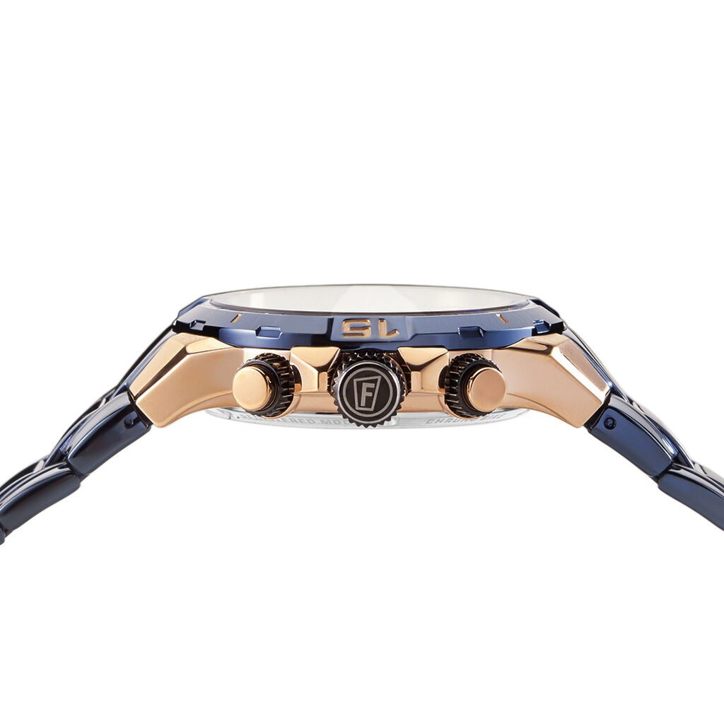 Montre Chrono Bike Bleu - F&ecirc;te des p&egrave;res Homme | Histoire d&rsquo;Or