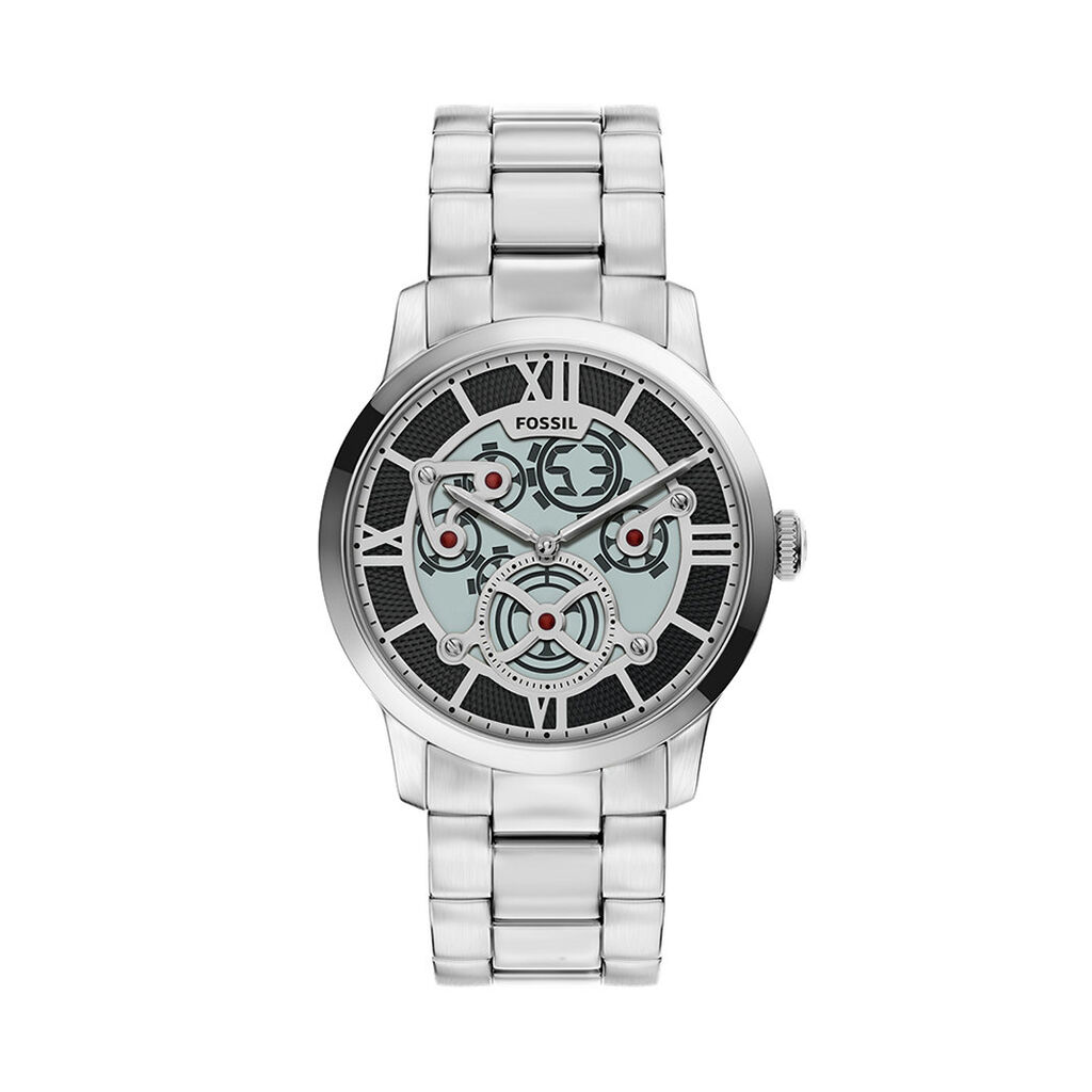 Montre Fossil Bic Tic Tourbillon Argent&eacute; - F&ecirc;te des p&egrave;res Homme | Histoire d&rsquo;Or