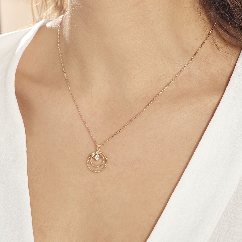 Collier Plaqué Or Jaune Danys Oxyde De Zirconium - Colliers Femme | Histoire d’Or