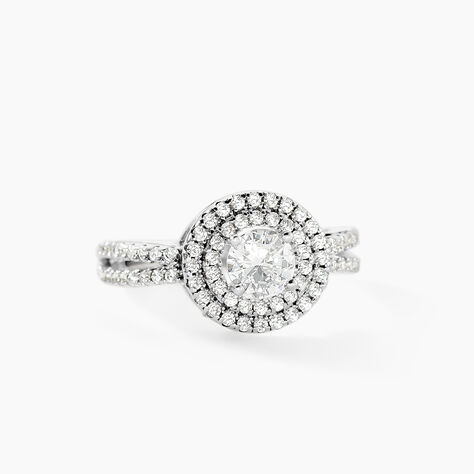 Bague Marie-felix Argent Blanc Oxyde De Zirconium - Bagues solitaires Femme | Histoire d&rsquo;Or