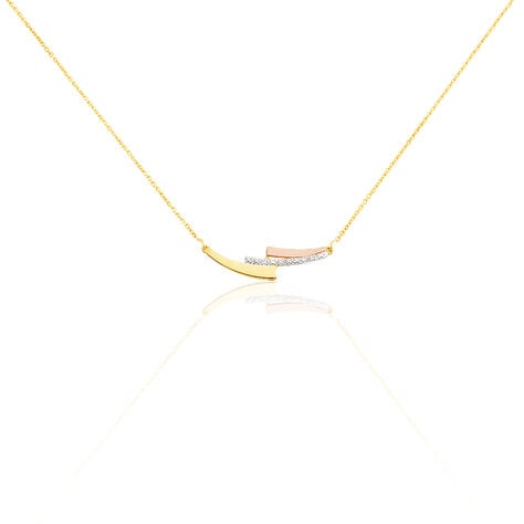 Collier Ainhoa Or Tricolore Diamant - Colliers Femme | Histoire d’Or