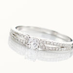 Bague Solitaire Katalina Or Blanc Diamant - Bagues solitaires Femme | Histoire d&rsquo;Or