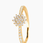 Bague Shin Or Jaune Oxyde De Zirconium - Bagues avec pierre Femme | Histoire d&rsquo;Or