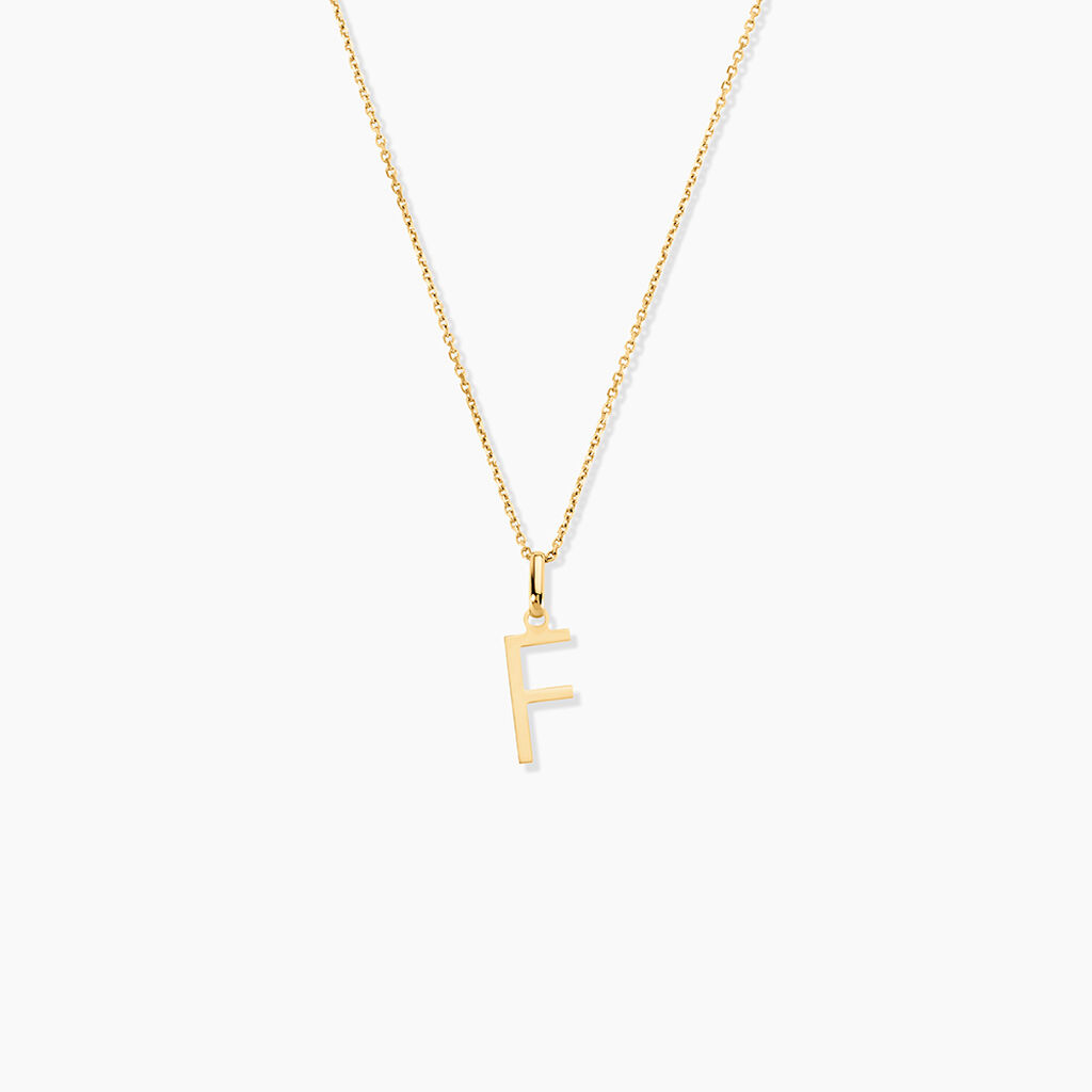 Pendentif Ionia Lettre Or Jaune - Pendentifs Famille | Histoire d&rsquo;Or