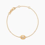 Bracelet Solaria Plaqu&eacute; Or Jaune Oxyde De Zirconium - F&ecirc;te des m&egrave;res Femme | Histoire d&rsquo;Or