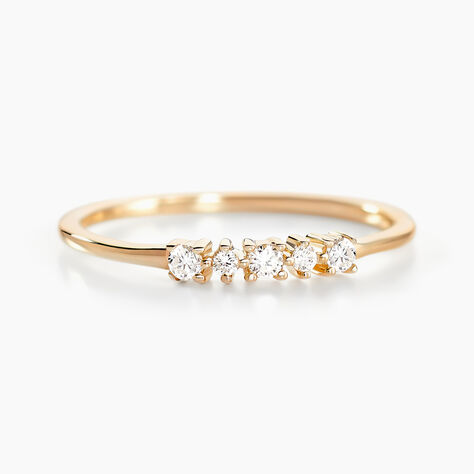 Alliance Matleena Or Jaune Diamant Synthétique - Alliances Femme | Histoire d’Or