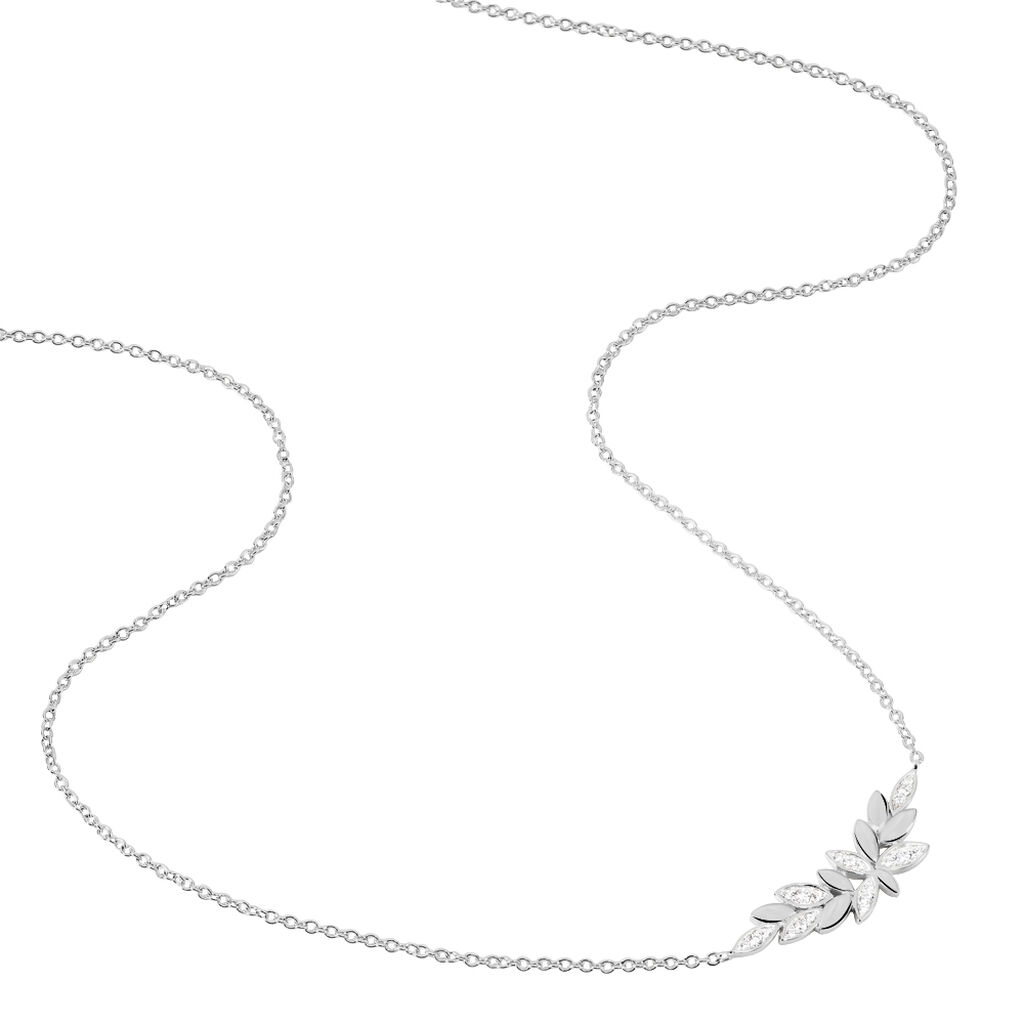 Collier Cesarine Argent Blanc Oxyde De Zirconium - Colliers fantaisie Femme | Histoire d’Or