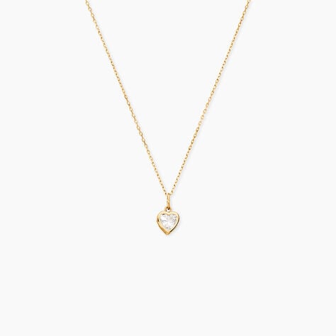 Collier Or Jaune Idony Oxyde De Zirconium - Colliers Femme | Histoire d’Or