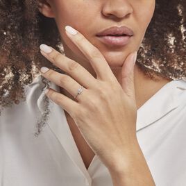 Bague Eternite Or Blanc Diamant - Bagues avec pierre Femme | Histoire d’Or