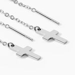Boucles D'oreilles Pendantes Gaiana Argent Blanc - Boucles d'oreilles fantaisie Femme | Histoire d&rsquo;Or