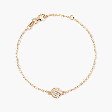 Bracelet Plaqu&eacute; Or Larraso Oxydes De Zirconium - Bracelets Femme | Histoire d&rsquo;Or