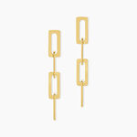 Boucles D'oreilles Pendantes Gracen Acier Jaune - Boucles d'oreilles fantaisie Femme | Histoire d&rsquo;Or