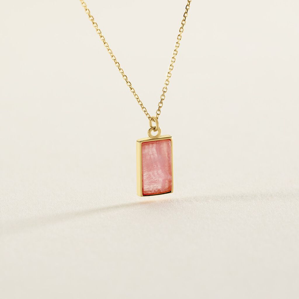 Collier Hallie Or Jaune Rhodochrosite - Colliers Femme | Histoire d’Or