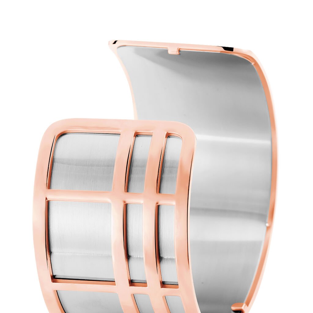 Bracelet Jonc Andria Acier Rose - Bracelets joncs Femme | Histoire d’Or