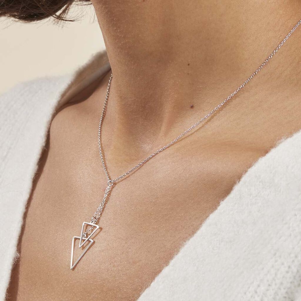 Collier Chayann Argent Blanc - Colliers fantaisie Femme | Histoire d’Or